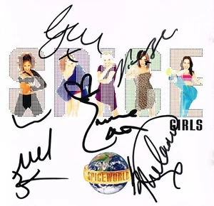 The Spice Girls SIGNIERT Spiceworld CD Geri Emma Mel B Victoria Mel C COA - Bild 1 von 1
