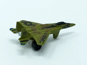 Micro Machines Funrise 1988 mini USMC Fighter Jet #2 green camo 378 - Picture 1 of 13