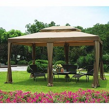 Big Lots 10 X 12 Double Roof Gazebo Replacement Canopy RipLock | eBay - Garden Winds Replacement Canopy for Big Lots 10 x 13 Six Post Gazebo  RipLock 350