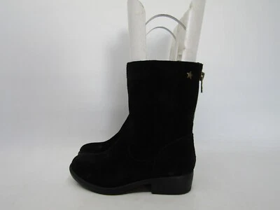 ALDO Mujer Talla 8.5 M Negro Gamuza Cremallera Tobillo Alto Moda Botas Foto 1 de 4