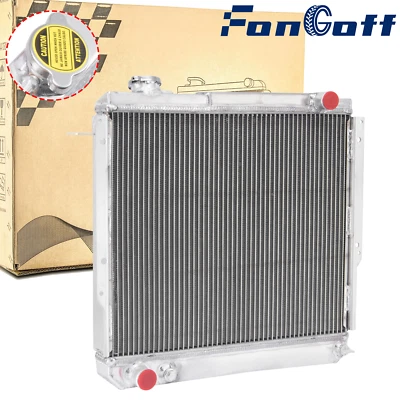 Aluminum 3 Rows Radiator For 1984-1996 Jeep Cherokee Comanche Wagoneer 2.5L/2.8L Foto 1 de 4