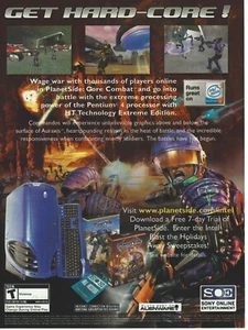 PC para juegos vintage/retro Alienware Area 51 Planetside anuncio impreso promoción 2003 - Imagen 1 de 2