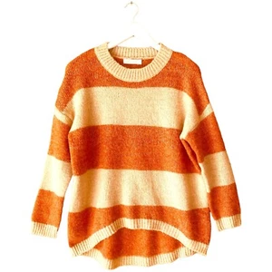 Miracle Jumper Womens Size S/M Multicoloured Striped Wool Mix Souffle - Foto 1 di 19