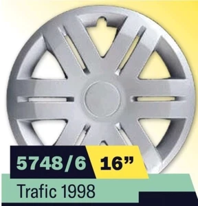 JUEGO DE 4 TAPACUBOS 16'' PARA RENAULT TRAFIC  5748/6 - Imagen 1 de 1