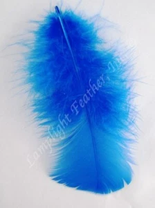 Blue Craft Feathers Turkey Plumage per one ounce package - Picture 1 of 1