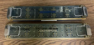 Lot of 2 Olympus PolyVac Sterilization Trays - Picture 1 of 6