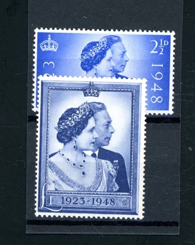 GB 1948 Silver Wedding Set 2v  unmounted MINT    (X1497) Cover