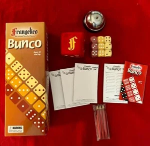 2002 Frangelico Liqueur Bunco Game New Box Open Plush Large Dice Complete - Picture 1 of 5