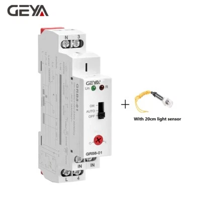 GEYA Light Detect Relay Photoresistor Relay Light Control Switch with sensor 110-240V