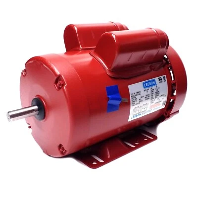 110089.00 Leeson 1.5HP Farm Duty Motor, 5/8" Shaft 1725 Rpm, 56HZ, 115/208-230V, - Image 1 of 4