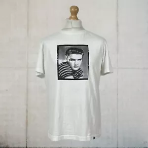 T-shirt crew fotografica edizione limitata Pretty Green x Elvis 56 taglia media - Foto 1 di 9