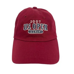 Gorra de béisbol imperial con correa ajustable granate Oakmont 2007 US Open - Imagen 1 de 7