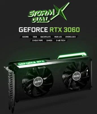 RTX 3060 STORM X Dual OC D6 12GB, Unopened - Image 1 of 4