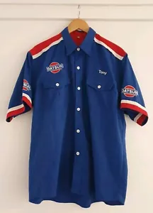 🔶️CAMISA RARA DE RALLY DE PIT LANE MECÁNICO DE CARRERAS DATSUN AÑOS 80/90 BATHURST MOTOR F1 - Imagen 1 de 14
