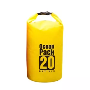 20L Waterproof Dry Bag Sack Ocean Pack Floating Canoeing Kayaking Camping Yellow - Picture 1 of 5