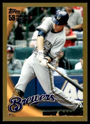 2010 Topps Mat Gamel 0890/2010 Milwaukee Brewers #151 - Image 1 of 2