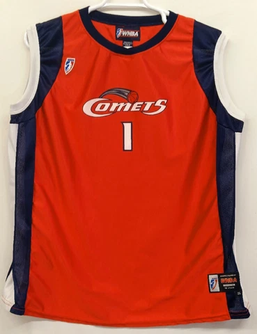 WNBA Vintage Houston Comets Red Jersey Adult 2X #1 Cover