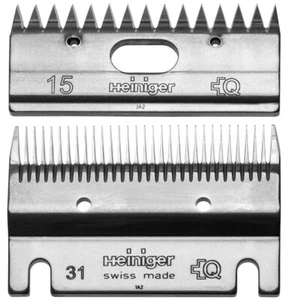 Heiniger Schermessersatz 31/15 Zähne, Standard-Schermesser für Pferde, 2-4mm - Bild 1 von 1