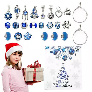 Charm Advent Calendar 2023 24 Days Countdown To Christmas DIY Jewelry Making Kit - Picture 1 of 14