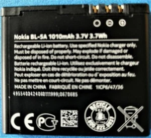 Akku Nokia BL-5A 1010mAh für Nokia Asha 502 - Bild 1 von 1