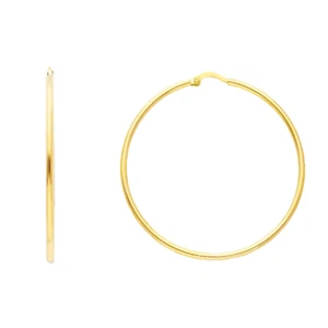 CERCHI Ø 40 mm canna vuota 750 /°°° ORO GIALLO - Imagen 1 de 1
