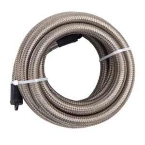 LokoCar Fuel line Hose Braided Stainless Steel Oil Gas AN8 8AN CPE 10FT Silver - Bild 1 von 12