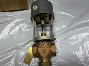 JOHNSON CONTROL VG7842LT+7150GO 3W VALVE NPT BRASS LINEAR 3 WAY STD - Picture 1 of 4