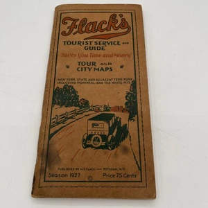 1927 Flacks NY State Automobile Road Map Atlas Travel Guide Niagara Falls ++++ - Bild 1 von 14
