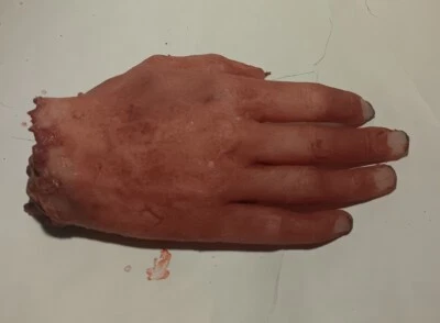 Silicone HORROR PROP severed female hand movie quality gore blood zombie dead  - Image 1 of 4