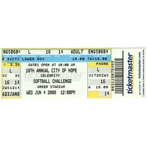 CARRIE UNDERWOOD + VINCE GILL Concert Ticket Stub NASHVILLE 6/4/08 GREER STADIUM - Picture 1 of 2