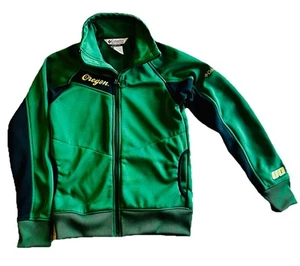 Columbia Oregon Ducks Black Green Zip Up Heavyweight Jacket Size Small - Picture 1 of 7