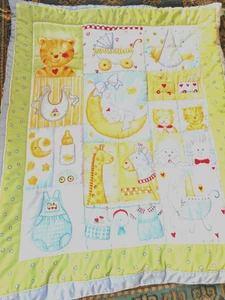 Hand sewn baby quilt for Cot - Picture 1 of 10