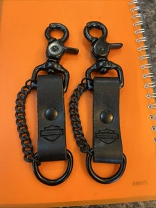 Neue schwarze Harley Davidson Schlüsselanhänger X 2 - Bild 1 von 2