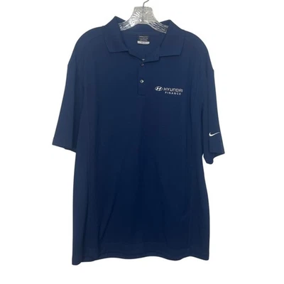 Nike Golf Dri-Fit Hyundai Finance Polo Hombre Grande Azul Nuevo Foto 1 de 4