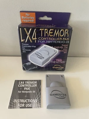 Gamester LX4 Tremor Controller PAK Nintendo 64 N64 Accessory + Instructions - Image 1 of 4