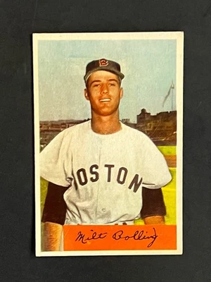 1954 Bowman Milt Bolling #130 Boston Red Sox  - Image 1 of 2