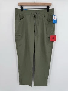 NEW Columbia Women’s Straight Leg Anytime Casual Pull-On Cargo Pant Green Size M - Picture 1 of 9