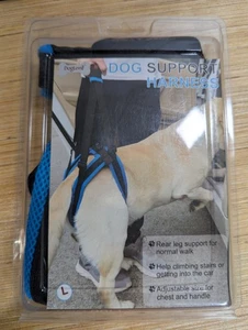 DogLemi Dog Lift Support Harness L Blue Rear Leg Sling Aid for Large Dogs New - Picture 1 of 5