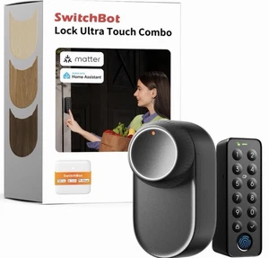 Switchbot Smart Lock Ultra with Keypad Fingerprint Door Lock App Remote Control - Picture 1 of 2