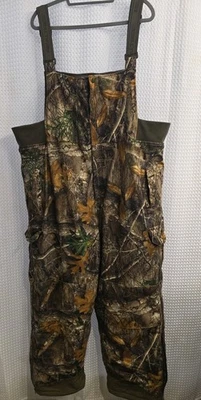 Realtree Edge Men’s Insulated Camo Bib Ultra-Quiet Adjustable 2XL - Image 1 of 4