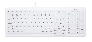 CHERRY AK-C7000 keyboard Medical USB AZERTY Belgian White - AK-C7000F-UVS-W/BE - Picture 1 of 1