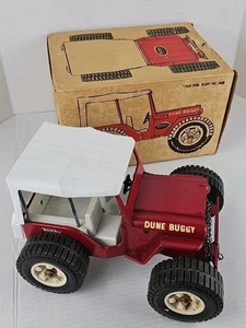 Buggy Tonka Dune 1971 vintage n.º Jeep 2445 con cadena y caja originales - Imagen 1 de 24