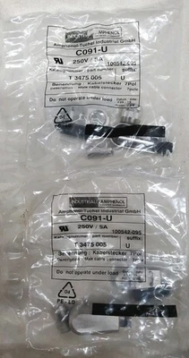 2 Amphenol 7 Pin 250V / 5A Male Round Cable Connector C091-U T3475005  - Image 1 of 3