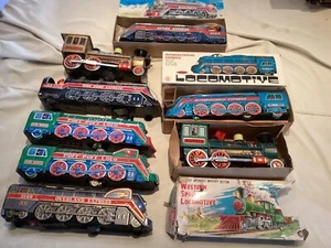 8 tin train friction vintage toy collection (K5) - Picture 1 of 24