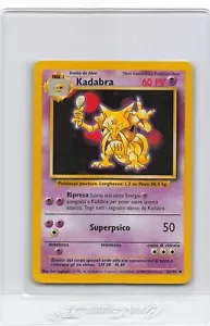 Kadabra 32/102 - ITALIAN - Base Set - Unlimited - VINTAGE POKEMON CARD - NM - Picture 1 of 2