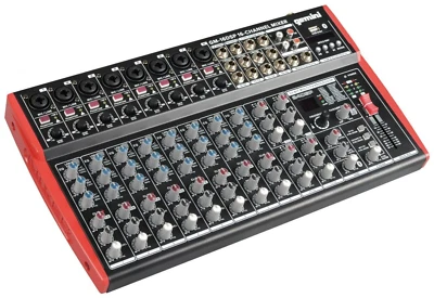 Gemini GM-16DSP Mezclador Compacto de 12 Canales con Bluetooth, USB, Ecualizador de 3 Bandas, FX de 24 bits Foto 1 de 3