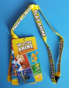 Bandai Namco Play Anime Promo Video Game Advertising Lanyard NEW - Picture 1 of 2