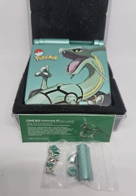 Nintendo Game Boy Advance SP Rayquaza Shell And Custom Box - Image 1 of 4