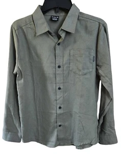 Boys Hurley Santa Cruz Long Sleeve Button Down Shirt Size L NWT - Picture 1 of 1