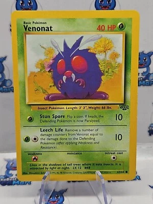 Venonat 63/64 - Pokemon Jungle - MP - Image 1 of 2